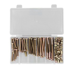 100Pcs Hammer Nut Stainless Steel High Hardness Furniture Attachment Screws with Wrench for Furniture