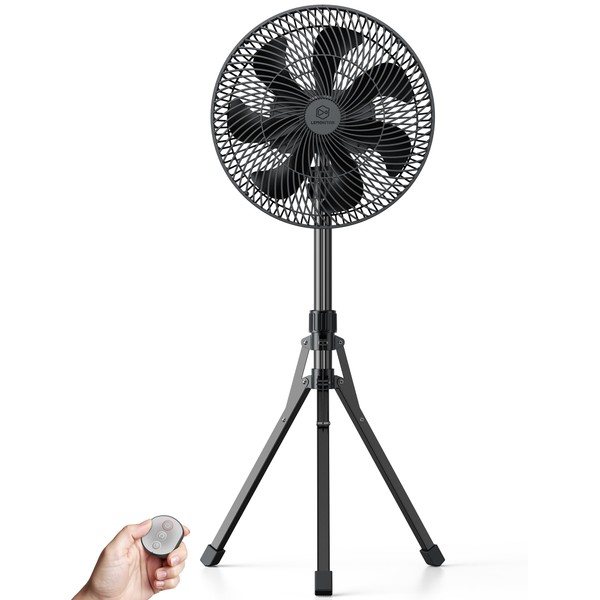 12’’ Oscillating Floor Fan with Remote Control and Timer, 4