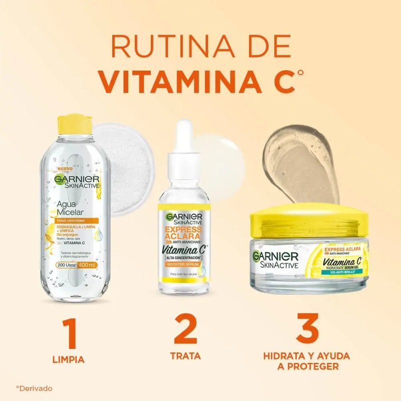 Garnier Express Aclara Gel Sérum Hidratante 50 Ml