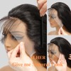 ALHER Small Cap Lace Front Wigs Human Hair Pre Plucked