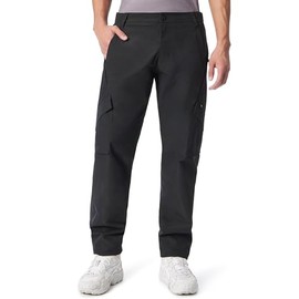 Cross-eyed Moose Men's Motor Cross Zip Fly Pant with Cargo Pockets Standard, Caviar