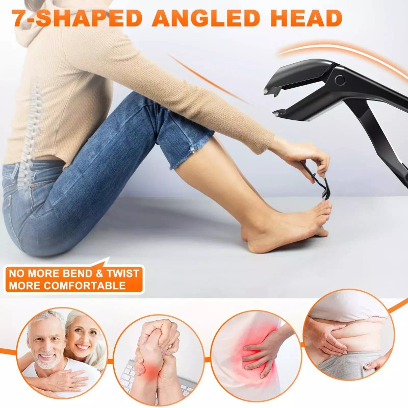 DRMODE Toenail Clippers for Seniors Thick Toenails 2024 Upgrade Angled