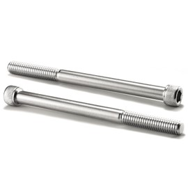 SG TZH Tornillos de cabeza hueca de 1/4-20 x 5", 20 piezas de acero inoxidable 304 18-8, llave Allen hexagonal, parcialmente roscado, acabado brillante (con llave hexagonal)