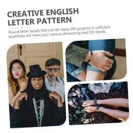 OHPHCALL 200Pcs Luminous Alphabet Beads for DIY Jewelry Making Loose Letter Beads for Bracelets and Necklaces Craft Material for Creative Projects