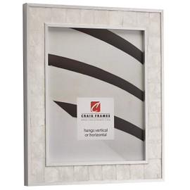 Craig Frames Opulence Picture Frame, 4 x 6 Inch, Silver Mother of Pearl