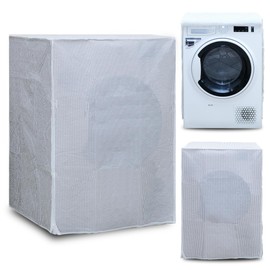 moorg Washing Machine and Dryer Cover Indoor Waterproof Zip Cover Dust Cover 60 x 60 x 80 cm Lined Neoprene