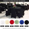 JALANCY 2 Pack 6FT Round Spandex Tablecloth 72" Round Elastic