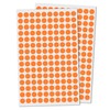 3000 Pack, 0.375" Round Dot Stickers Circle Labels - Orange