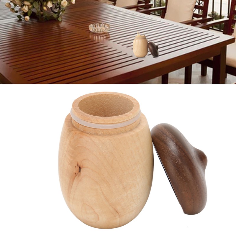Acorn Shaped Toothpick Container 8cm Height Rounded Structure Eco Friendly