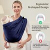 CUBY Baby Carrier Sling, Baby Essentials for Newborn Natural Cotton