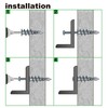 30 Pack Plasterboard Fixings,Plasterboard Wall Plug Plasterboard Screws,Drywall Anchor Heavy