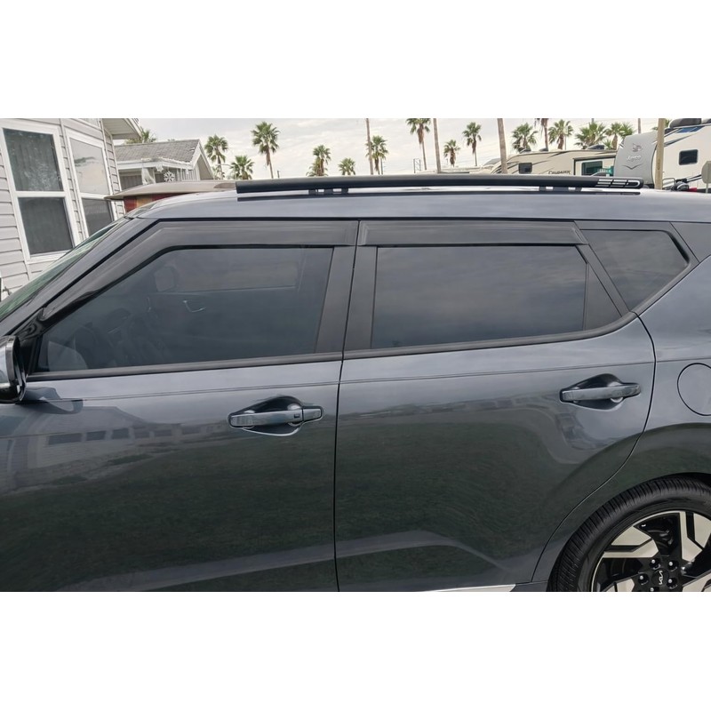 2020-2025 Tape-on Rain Guards for Kia Soul Side Window Deflector