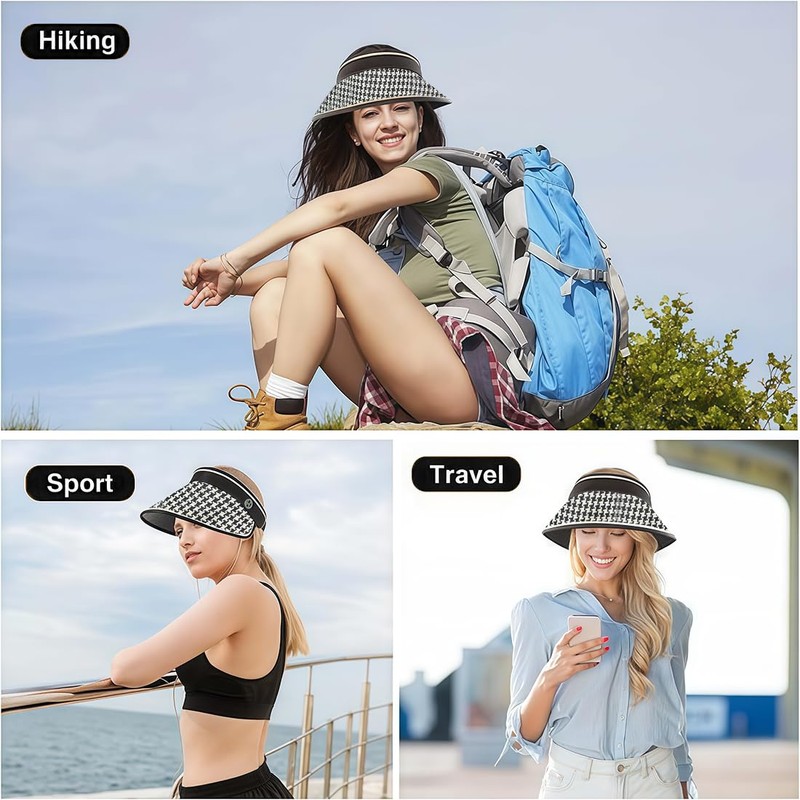 KUMSODE Visor Cap Women's Sun Cap Sun Shield Sun Protection