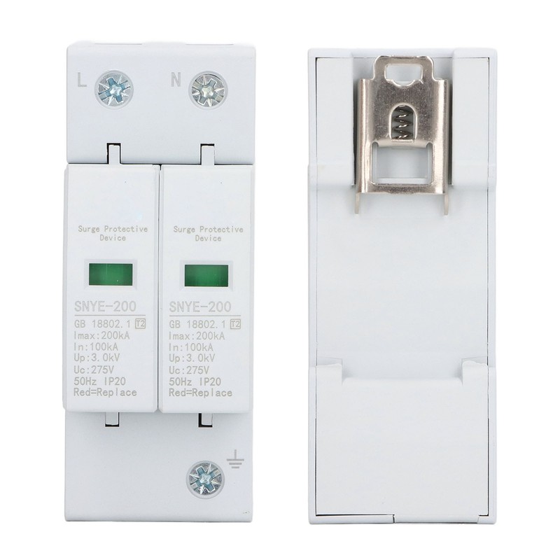 Surge Protector PC Shell Visual Window Insulated Terminal Plug in