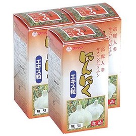 FINE JAPAN Garlic Extract Grain, 3.5 oz (100 g) x 3 Pieces