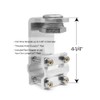 Pro Trucking Products BRK2 Aluminum Mirror Mount Bracket For 1"