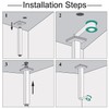 Enga Polished Chrome 12 Inch Square Ceiling Mount Shower Arm