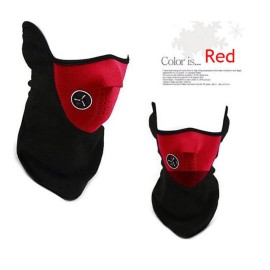 Unbranded Balaclava Ski Mask Winter Windproof Fleece Thermal Half Face Mask for Men Women - Red