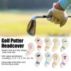 9pcs/set PU Waterproof Golf Club Iron Cover with Numbers Thickening
