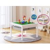 UTEX Wooden 2 in 1 Kids Construction Play Table and