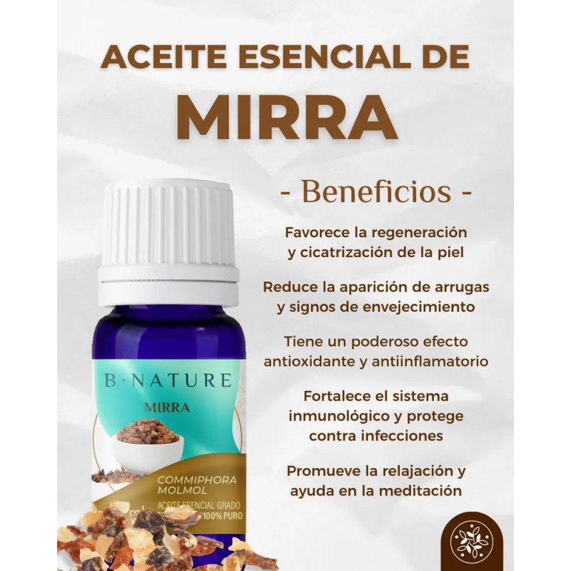 Aceite Esencial Mirra Bnature 100% Puro Y Natural