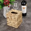 BSTKEY Water Hyacinth Facial Tissue Cover Decorative Hand Woven Paper