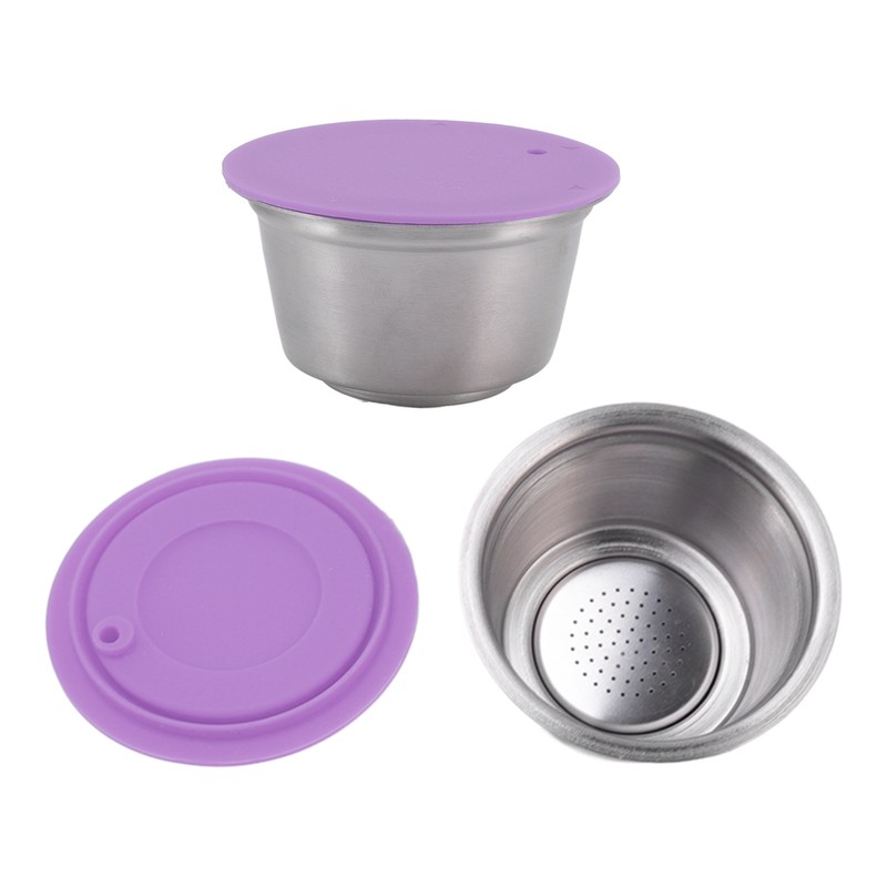 Stainless Steel Refill Coffee Capsules Reusable Coffee Filter Cup Set