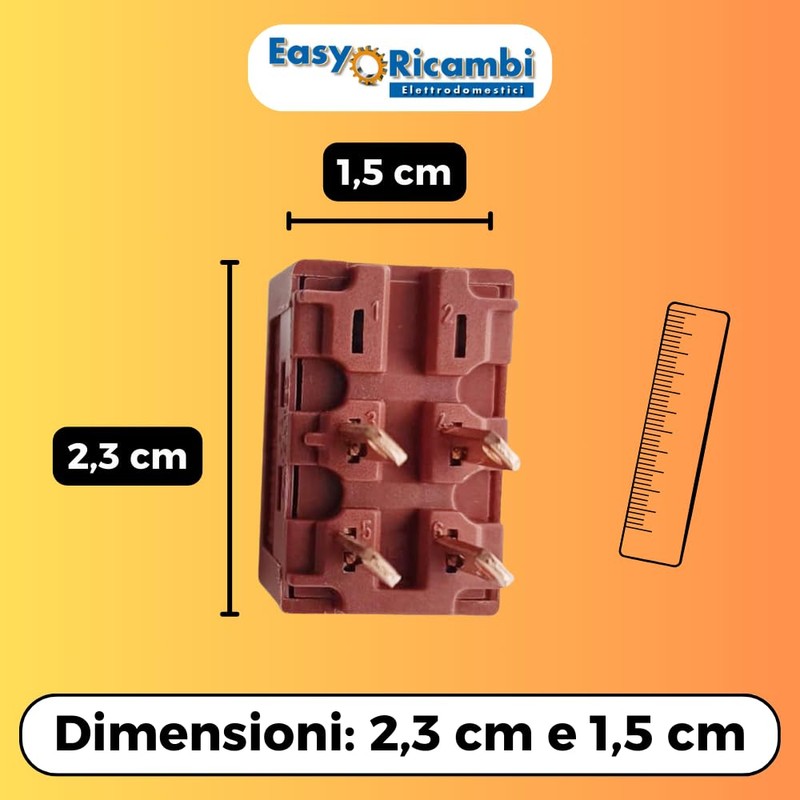 Easyricambi - 2 Position 0-I Switch for Cooker Hood -