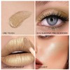 Liquid Eyeshadow, Glitter Metallic Eyeshadow for Brightening Eyes, Long-Lasting and