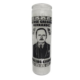 Generic Dr Jose Gregorio Hernandez White 7 Day Ritual Glass Candle