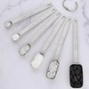 6PCS Rectangle Measuring Spoon Set Stainless Steel Accurate Clear Marking
