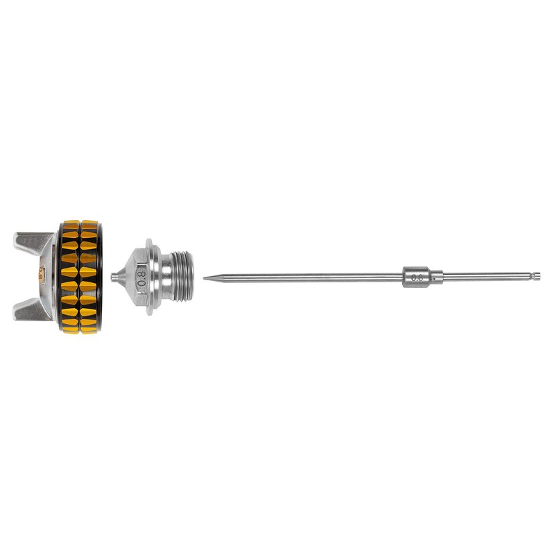 BEETRO 0.8mm Nozzle Kit Stainless Steel for HVLP Professional Gravity