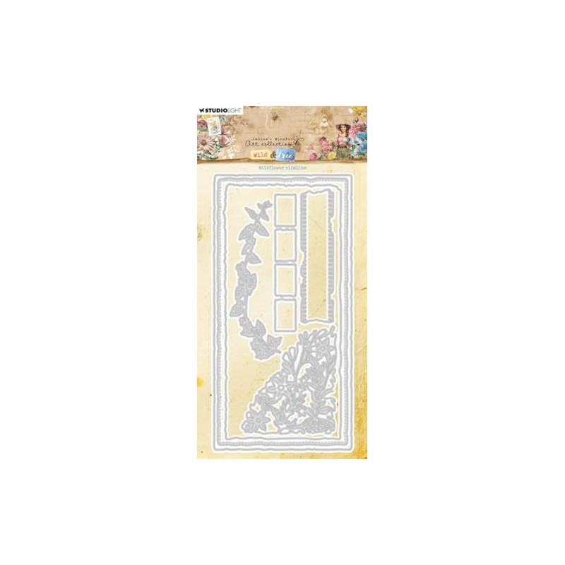 Studio Light Cutting Die Wildflower Slimline Wild & Free No.