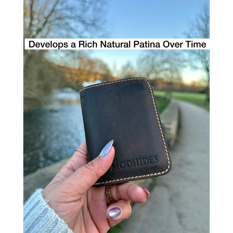 MODHIDES Genuine Leather Card Holder for Men & Women |