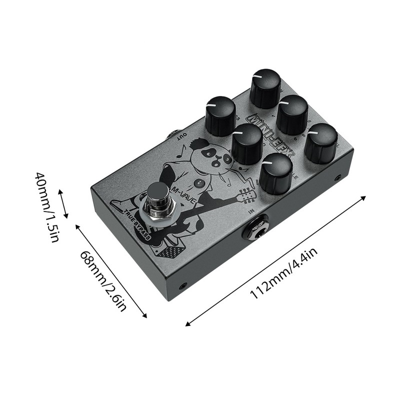 M-VAVE Electric Effects Pedals Heavy Metal Electric Guitar Overload Distortion