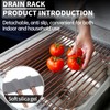 blueden 15.74" x 17"Large Roll Up Dish Drying Rack Over