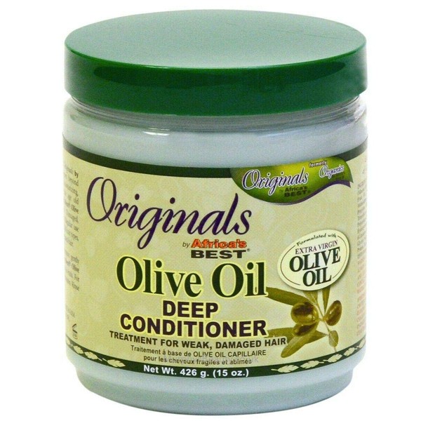 Africas Best Conditioner Originals Olive Oil Deep 15 Ounce Jar