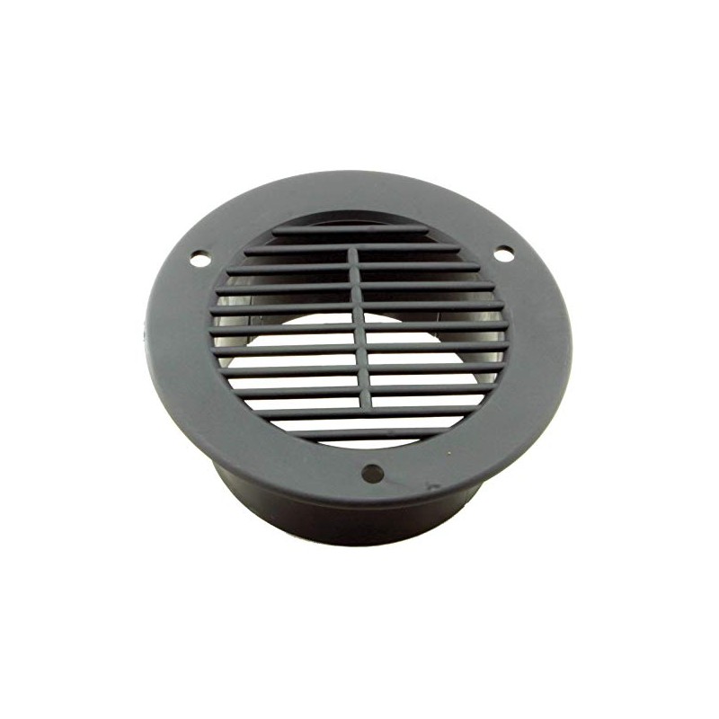 Kaper II L12-0018 Black Fits 3" hole Trailer Vent Cover,1
