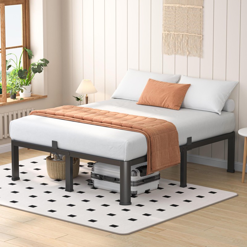 VIPSHOW 18 Inch Full Heavy Duty 3500 lbs Bed Frame
