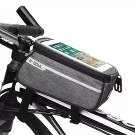 B-SOUL Bicycle Top Tube Phone Bag, Grey