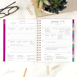 AT-A-GLANCE 2025 Planner, Weekly & Monthly, 7" x 8-3/4", Medium, Harmony, Beetroot (1099-805-56-25)