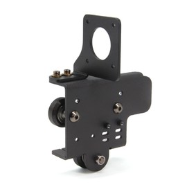 Zeberoxyz Direct Drive Upgrade Support Aluminum Plate with 3pcs POM Pulleys with Dual Gear Extruder Kit Easy Print Filament Only for CR-10S Pro V2 3D Printer (Plate+Dual Extruder Kit)