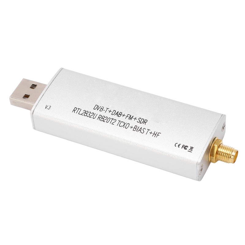 Radio Receiver RTL SDR R820T2 RTL2832U 1PPM TCXO SMA 500KHz‑1766MHz