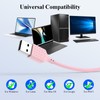 USB Earbuds for PC Laptop Computer with Mic Wired Headphones