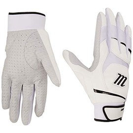 Marucci Pittards Signature - Guantes De Bateo De Béisbol para Hombre, Blanco (Blanco/Negro), XX-Large