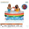 Poolcandy Inflatable Sunning Pools for up to 3 Adults (Rainbow