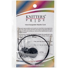 Knitter's Pride Interchangeable Cords 14" (24" w/Tips), Black