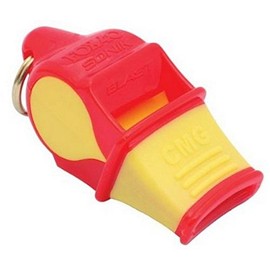 Fox 40 Sonik Blast CMG Whistle, Red/Yellow