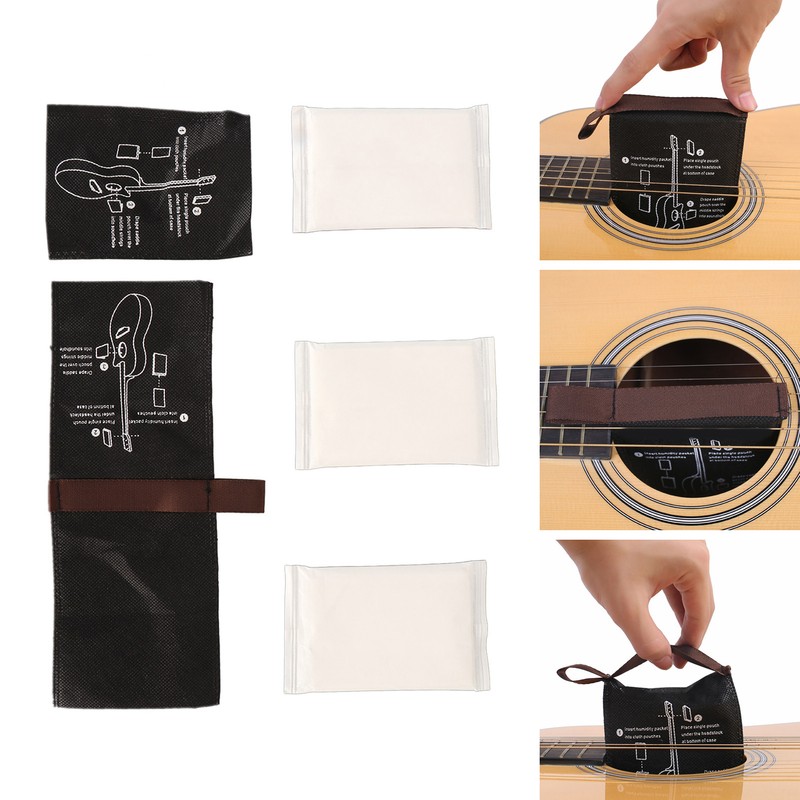3PCS Guitar Humidifier Packs Humidity Control Bag Dual Way Humidification