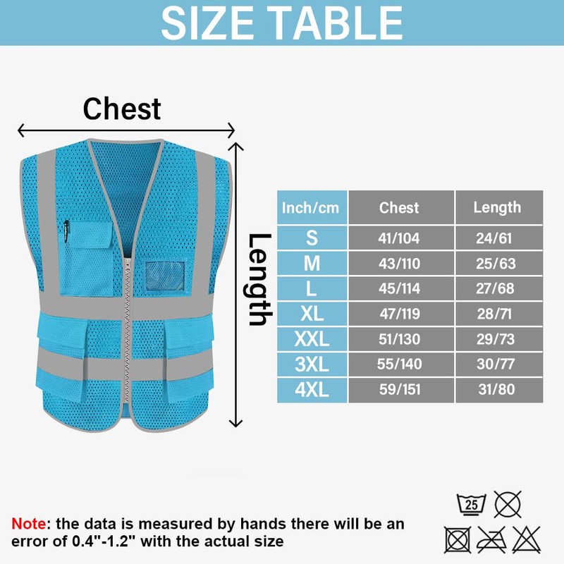 FEimaX FEimaX High Visibility Safety Vest Mesh Reflective Work Vests